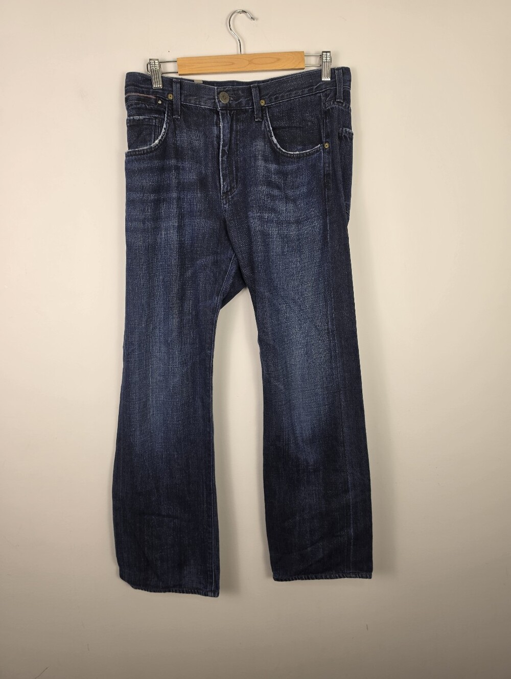 Citizens of Humanity Men's Dark Wash Denim Jeans Sz31 Tailored for White Collars
